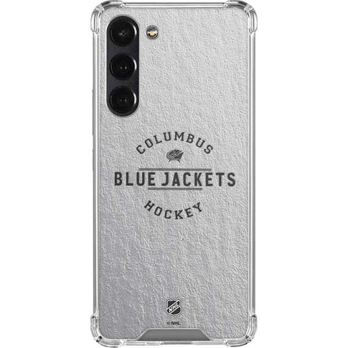 NHL Columbus Blue Jackets Black Text Galaxy S24 FE Clear Case